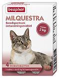 Beaphar Milquestra wormtabletten kat 4 tabl.