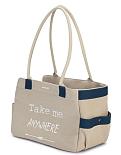 Beeztees schoudertas Hond Flore beige