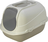 Moderna kattenbak Mega Comfy grijs/wit