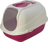Moderna kattenbak Mega Comfy hot pink/wit