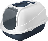 Moderna kattenbak Mega Comfy blueberry/wit