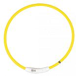 Lichthalsband nylon geel