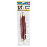 Antos Rawhide White Roll met Duck 24 cm 2 st