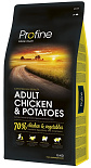 Profine hondenvoer Adult Chicken & Potatoes 15 kg