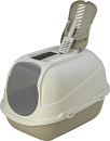Moderna kattenbak Mega Comfy grijs/wit