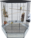 Inter-Zoo vogelkooi Vision Hexo XL zwart
