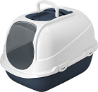 Moderna kattenbak Mega Comfy blueberry/wit