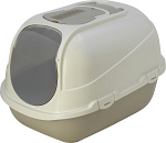 Moderna kattenbak Mega Comfy grijs/wit