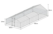 Flamingo Kippenren Doerak 6 x 3 x 2 mtr