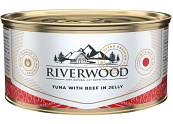 Riverwood kattenvoer Tuna with Beef in Jelly 85 gr