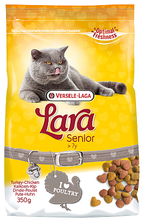 Lara kattenvoer Senior Kalkoen & Kip 350 gr
