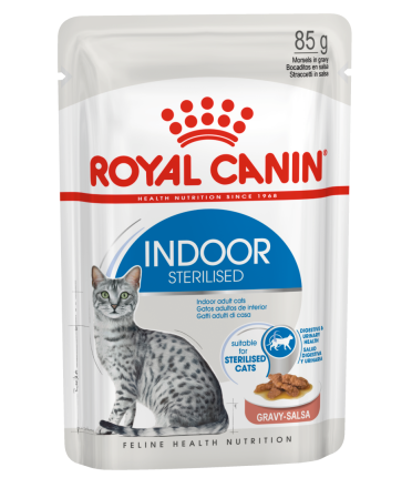 Royal Canin Kattenvoer Indoor in Gravy <br>12 x 85 gr