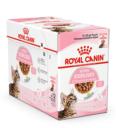 Royal Canin Kattenvoer Kitten Sterilised Gravy 12 x 85 gr