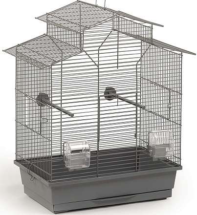 Beeztees vogelkooi Iza 2 Pagode grijs