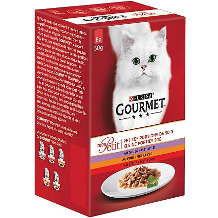 Gourmet kattenvoer Mon Petit rund<br> 6 x 50 gr