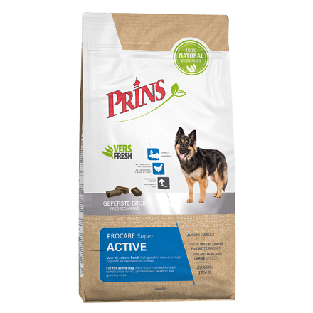 Prins hondenvoer ProCare Super Active 15 kg