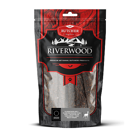 Riverwood Vleesstrips Ree 150 gr