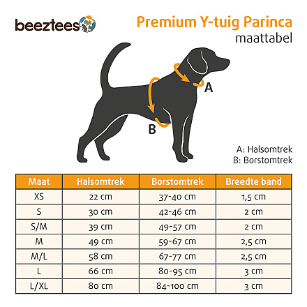 Beeztees Y-Hondentuig Parinca Premium Lichtgrijs