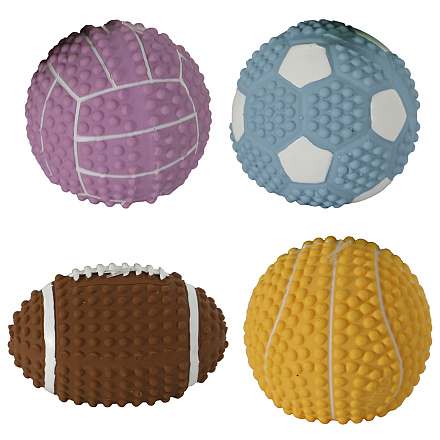 Hondenspeelgoed Sporty Ball met Piep Assorti