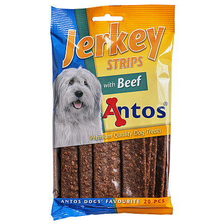 Antos Jerkey Strips Rund 20 st