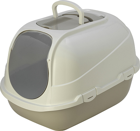 Moderna kattenbak Mega Comfy grijs/wit