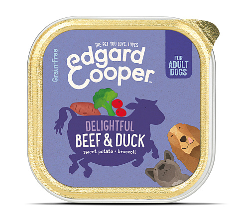 Edgard & Cooper hondenvoer Adult rund en eend 150 gr