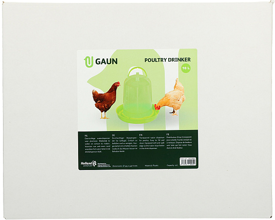 Gaun pluimvee drinktoren 10 ltr green lemon