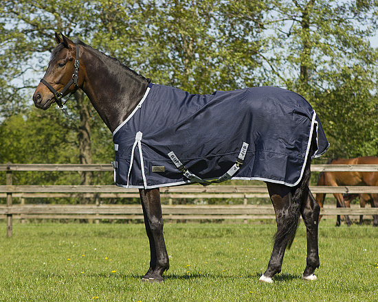 QHP outdoordeken turnout 600 100 gr donkerblauw