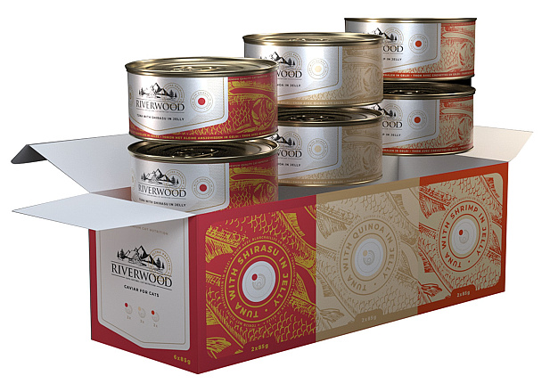 Riverwood kattenvoer Multipack Shirasu, Quinoa, Shrimp <br>6  x 85 gr