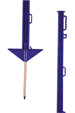 Pulsara - Kunststof paal 1.05m, blauw, per 10 stuks