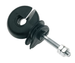 Pulsara - Ringisolator voor metalen paal incl. 2 moeren M6