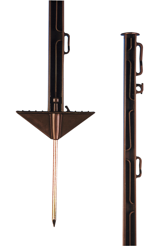 Pulsara - Kunststof paal 1.55m groen, per 10 stuks