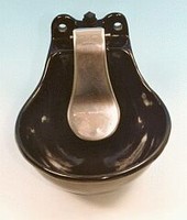 Drinkbak metaal met lepel (DRIN004), 1 Stuk