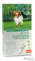 Advantix 40/200 voor honden tot 4kg