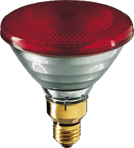 PAR Infra rood lamp, 175 Watt rood