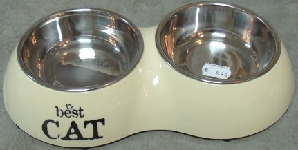 Eet/drinkbakje - " Best cat "