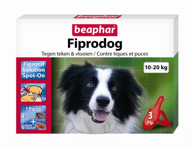 Beaphar - Fiprodog 4 pipetten 10 tot 20 KG