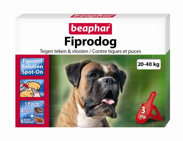 Beaphar - Fiprodog 4 pipetten 20 tot 40 KG