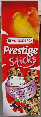 Prestige sticks - Kanarie , Bosvruchten , per 2 verpakt
