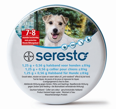 Seresto - Vlooien- en tekenband, hond minder dan 8 KG