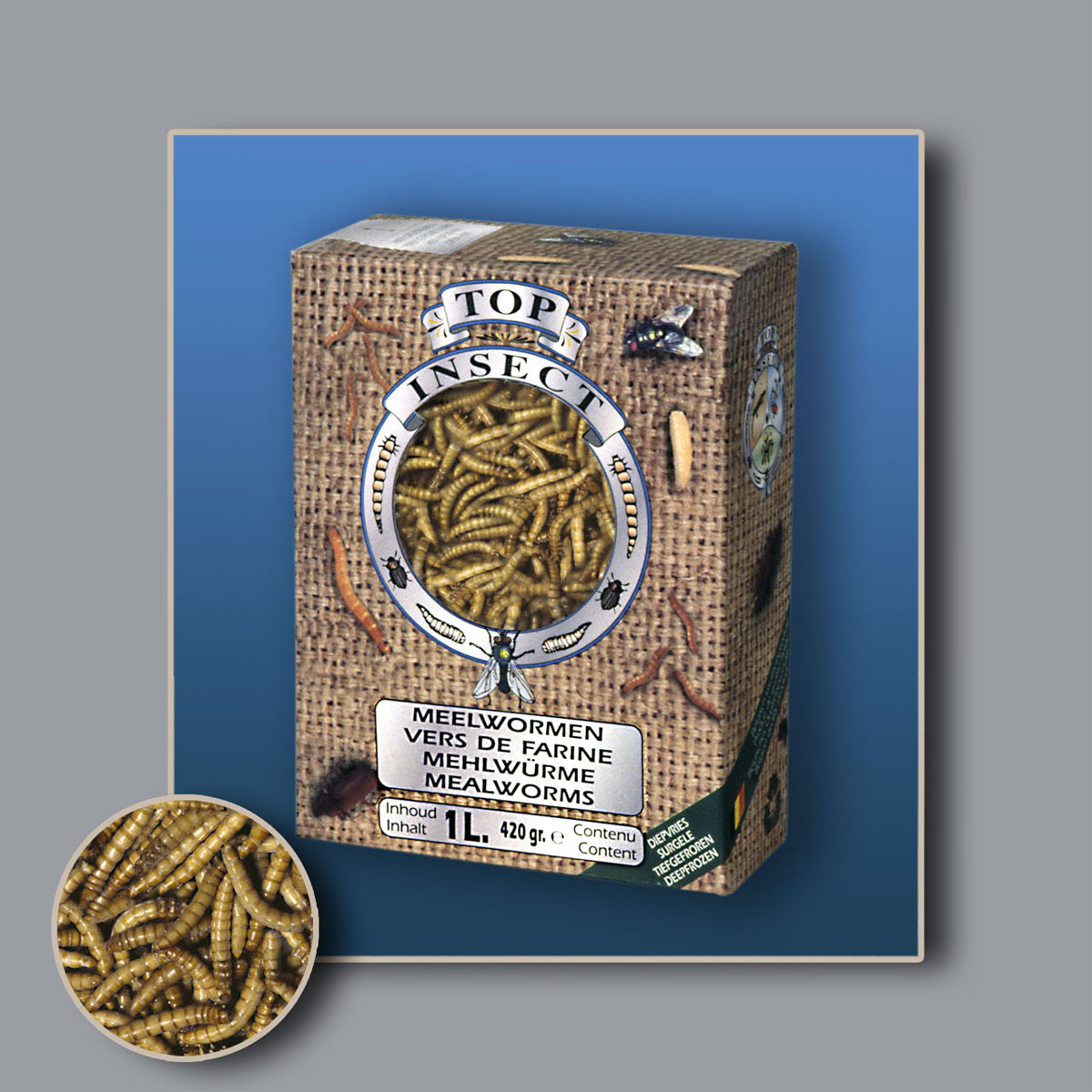 Diepvries Meelwormen , 1 liter